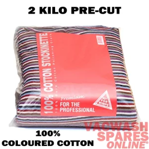 SUPERSOFT 2KILO 100% COLOURED COTTON STOCKINETTE MUTTON POLISHING CLOTH CUT PACK